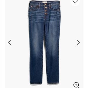 Madewell Perfect Vintage jeans with button front